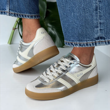 Womens Gola Viper Trainers - Silver