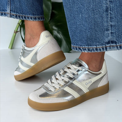 Womens Gola Viper Trainers - Silver