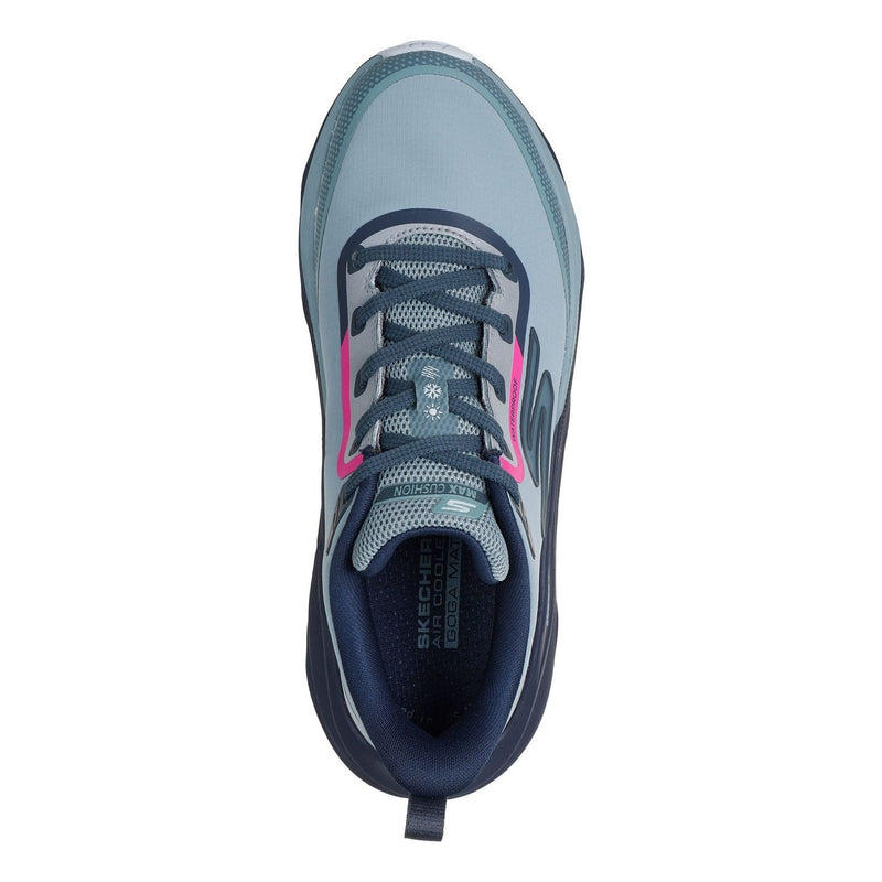 Womens Skechers 129203 Max Cushioning Max Run - Vorteza Waterproof Trainers - Slate