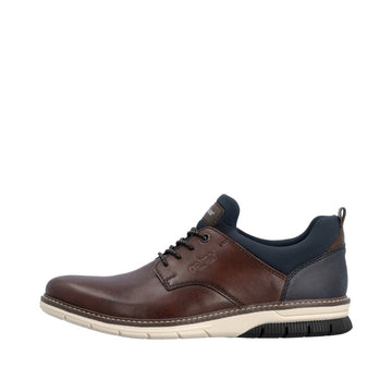 Mens Rieker 14454 Cigar Casual Lace-up Shoe - Cigar