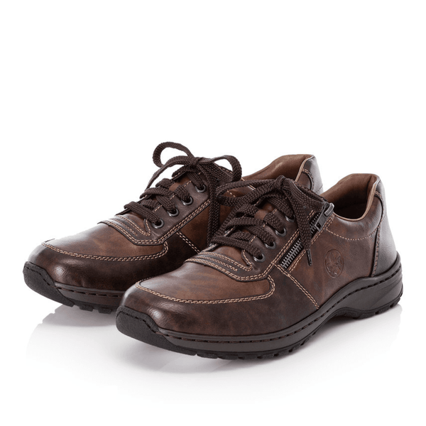 Mens Reiker 03329 Dark Brown Side Zip Shoes