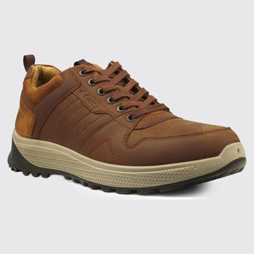 Mens Dubarry Summit Leather Trainers - Brown