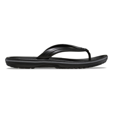 Mens Crocs Crocband Flip Flops - Black Slate Grey