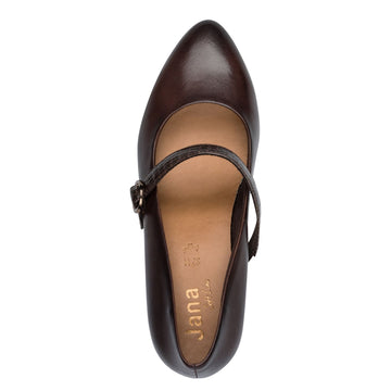 Womens Jana 22701 Block Heels - Mocca
