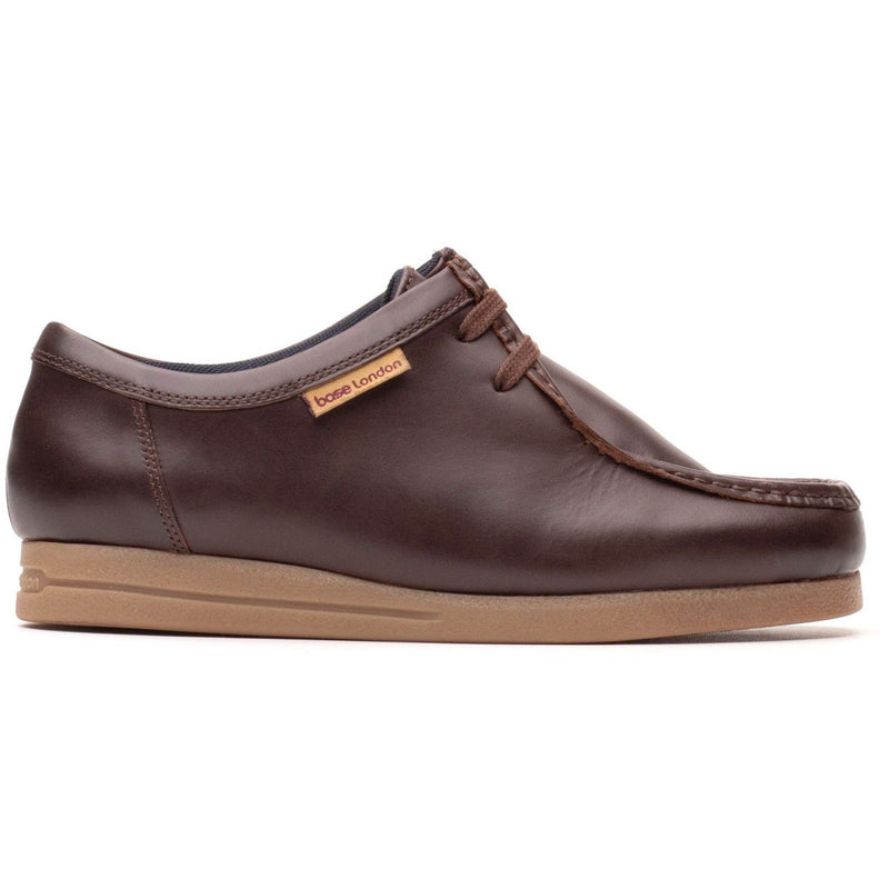 Mens Base London Koko Casual Lace-up Shoes - Chestnut