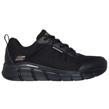 Womens Skechers Waterproof: Bobs Sport Flex Trainers - Black