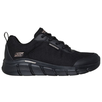 Womens Skechers Waterproof: Bobs Sport Flex Trainers - Black