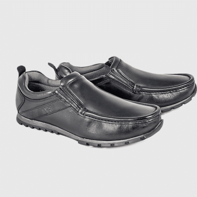 AV8 By Dubarry Kolo Junior Causal Slip On School Shoes - Black