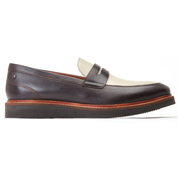 Mens Base London Sid Loafers - Brown and Beige