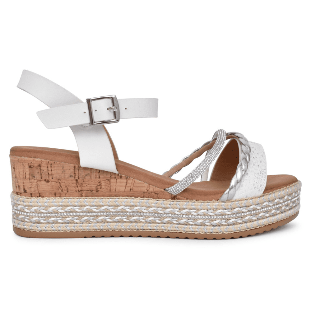 Womens Valentino Conte 6W8913 Strappy Wedge Sandals