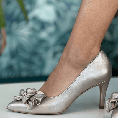 Womens Emis Court Shoe - Champagne Pewter