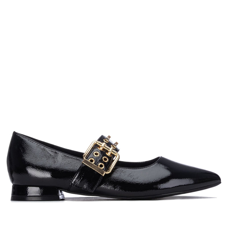 Womens Xti 146418 Flat Shoes - Black