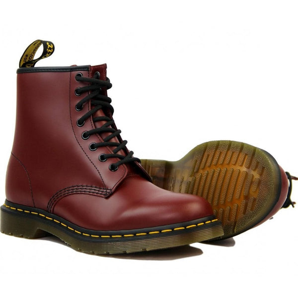 Mens Dr Martens 1460 Smooth Cherry Red Boots - Cherry Red