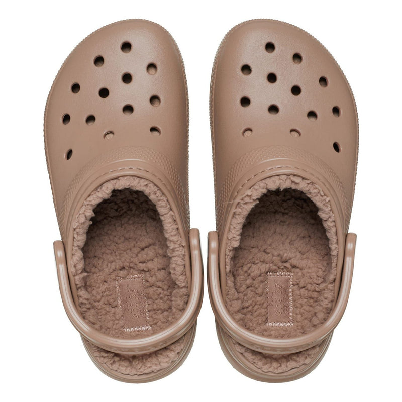 Mens Crocs Classic Lined Slippers - Latte