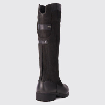 Womens Dubarry Claire Leather Long Boots - Black