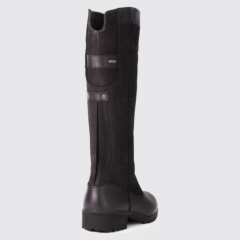 Womens Dubarry Claire Leather Long Boots - Black