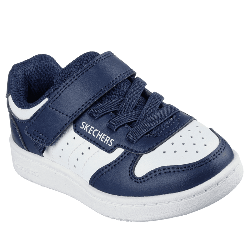 Skechers Infants Quick Street Navy and White Trainers - Navy