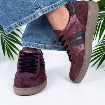 Womens Igi 2165511 Burgundy Trainers - Burgundy