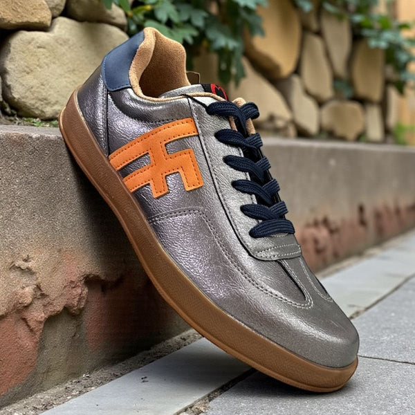 Womens Heavenly Feet Madison Gumsole Trainers - Pewter Grey