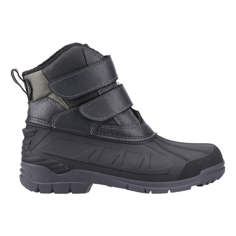 Womens Cotswold Kempsford Black Waterproof Snow Boots - Black