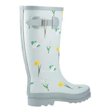 Womens Cotswold Wildflower Tall Wellingtons - Mint