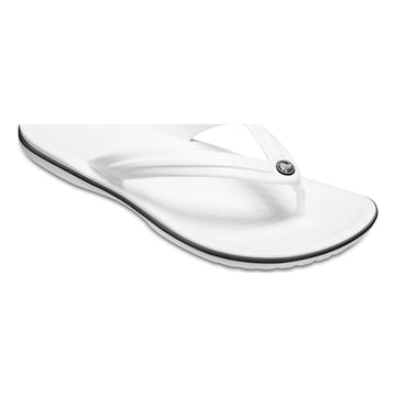 Mens Crocs Crocband Flip Flops - White