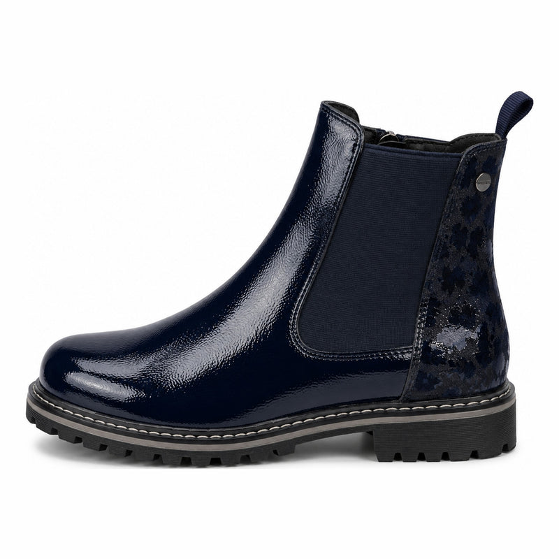 Womens Lunar Bessy Ankle Boots - Navy