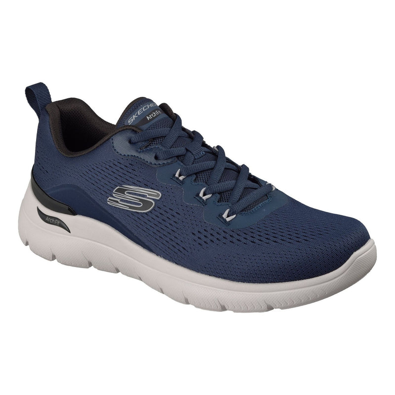 Mens Skechers Arch Fit Summits - Kravel Navy Trainers - Navy