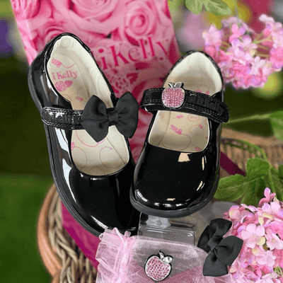 Infant Girls Lelli Kelly Fior Di Mele - Crystal Apple - Black