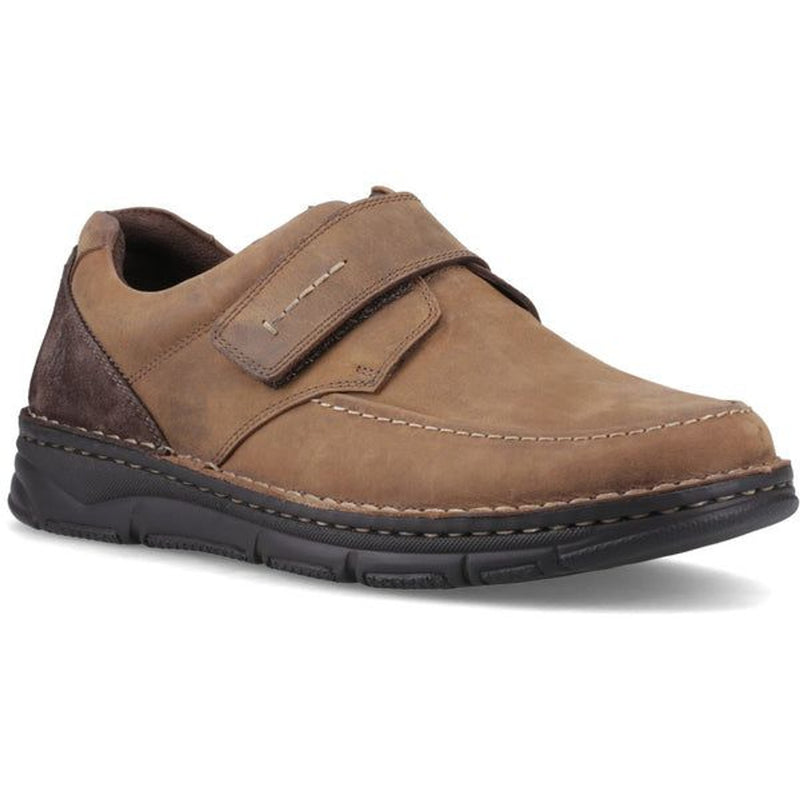 Mens Hush Puppies Forde Touch Fastening Casual Shoes - Tan