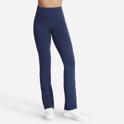 Womens Skechers Go Walk Joy Petite Straight Leg Trousers - Navy