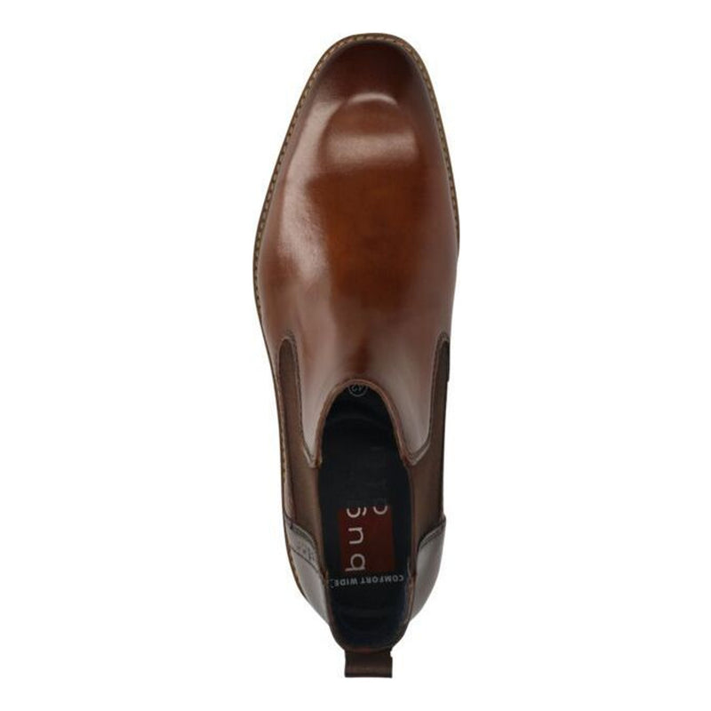 Mens Bugatti A9E34 Cognac Chelsea Boots - Cognac