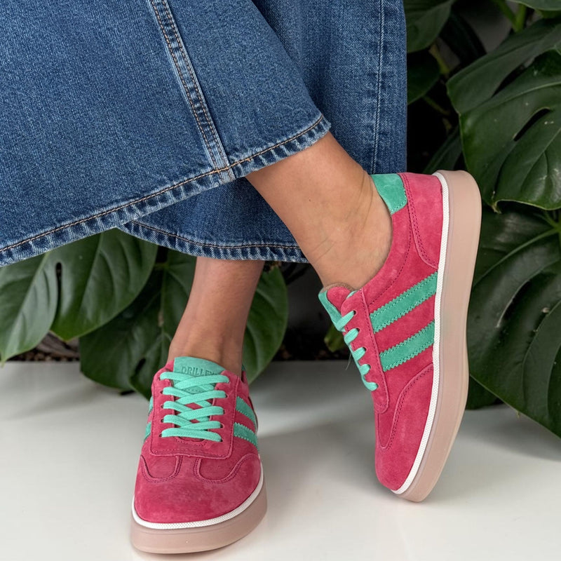 Womens Drilleys Seventy Five Trainers - Mint Strawberry