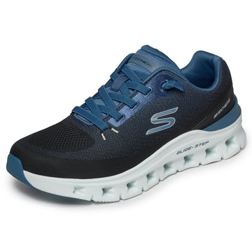 Mens Skechers 233132 Glide-Step Pro Trainers - Black And Navy