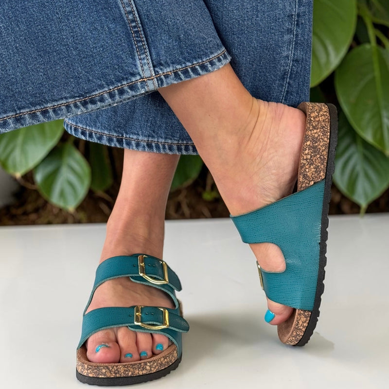 Womens Heavenly Feet Harmony2 Sandals - Ocean