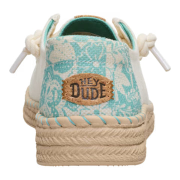 Womens Heydude Wendy Espadrille Hibiscus - Egret