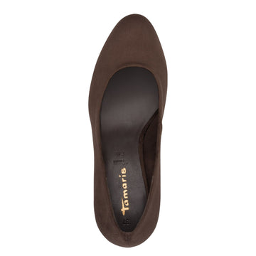 Womens Tamaris 22418 Block Heels - Mocca