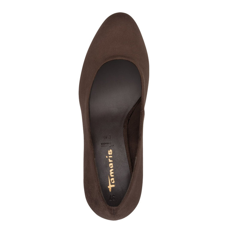 Womens Tamaris 22418 Block Heels - Mocca
