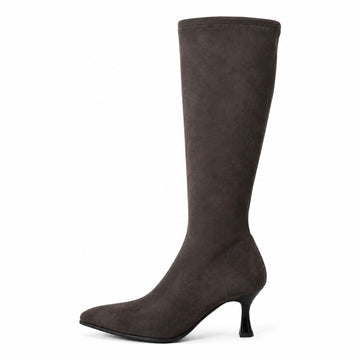 Womens Miss Elastic 78041 Faux Stretch Knee Boot - Testa