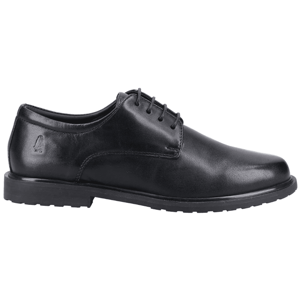 Senior Girls Hush Puppies Verity Lace Up School Shoe - Black Leather