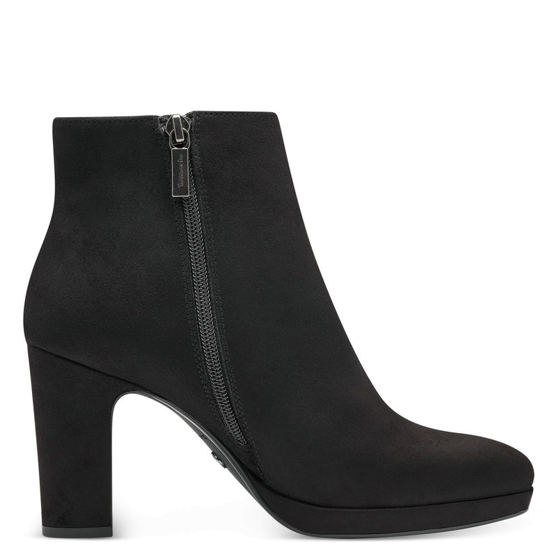 Womens Tamaris 25062 Black Ankle Boots - Black