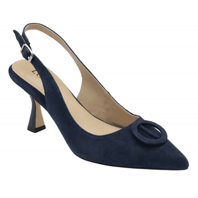 Womens Lotus Delfina Sling Back Heels - Navy