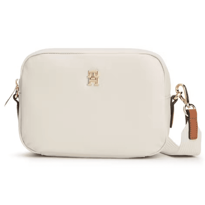 Womens Tommy Hilfiger Monogram Crossbody Camera Bag - Soft Cream