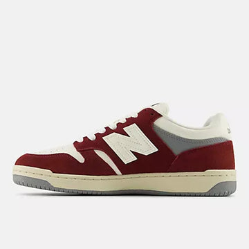 Womens New Balance 480P Trainers - Classic Crimson with Sea Salt