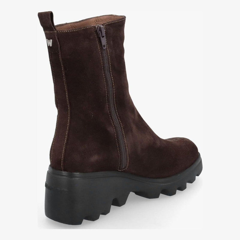 Womens Wonders 7033 Brown Suede Boots - Brown Suede