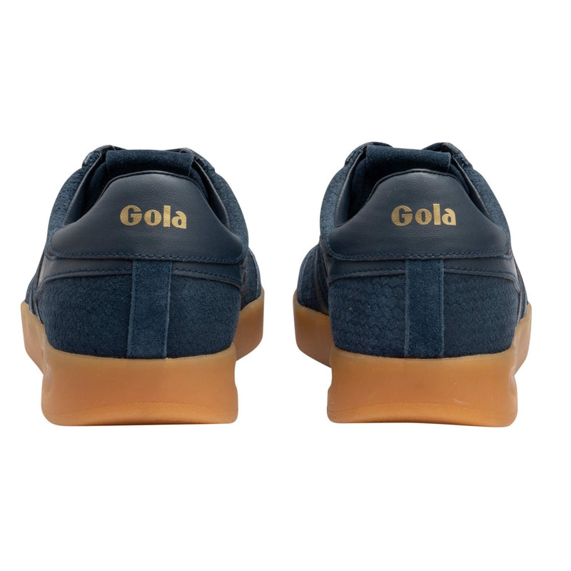 Mens Gola Cyclone Marque Trainers - Navy