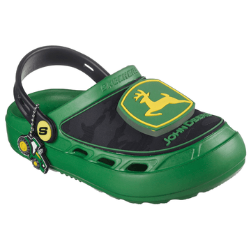 Boys Skechers John Deere Swifters II Light Up Mules - Green