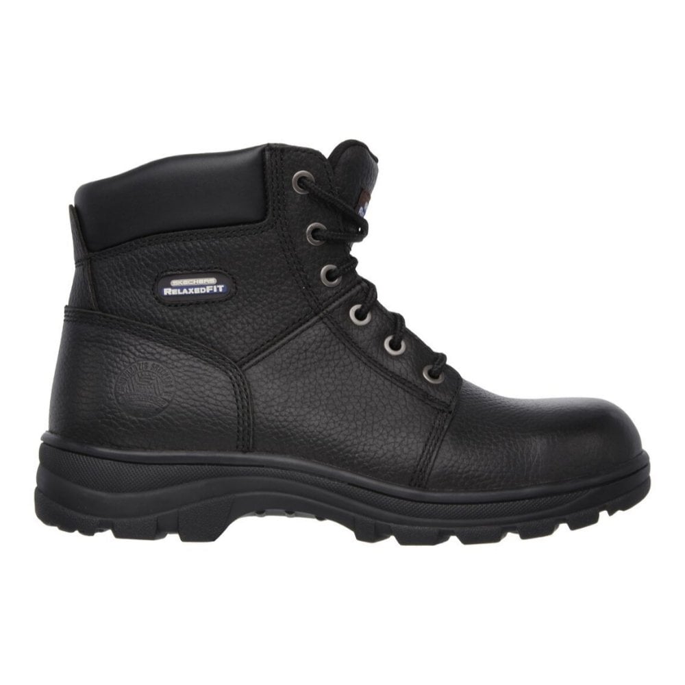 Mens Skechers Men Black Workshire Steel Toe Safety Boot