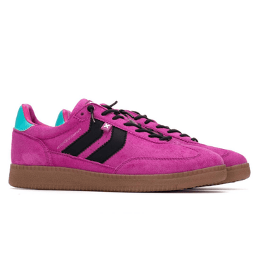 Womens Xti 144170 Suedette Elasticated Lace Trainers - Fuchsia