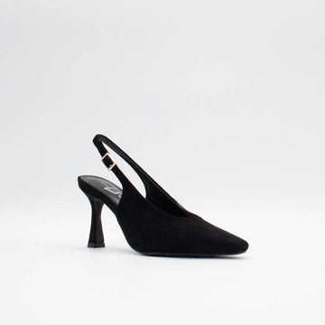 Womens Una Healy Let The Mystery Suede Slingback Heels - Vinyl